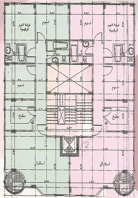 المسقط الأفقي للمتكرر